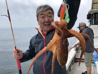 淡路島　釣り船　まだこ狙い　蛸テンヤ　たこ釣り